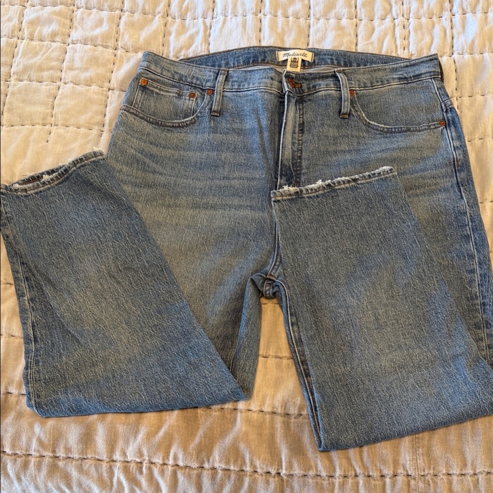 Madewell Light Blue Straight-Leg Jeans
